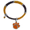 NCAA - Clemson Tigers Crystal Memory Wire Bracelet-Jewelry & Accessories,College Jewelry,College Bracelets,Crystal Memory Wire Bracelets-JadeMoghul Inc.