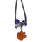 NCAA - Clemson Tigers Euro Bead Necklace-Jewelry & Accessories,Necklaces,Euro Bead Necklaces,College Euro Bead Necklaces-JadeMoghul Inc.