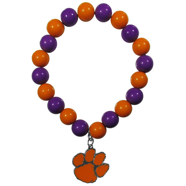NCAA - Clemson Tigers Fan Bead Bracelet-Jewelry & Accessories,Bracelets,Fan Bead Bracelets,College Fan Bead Bracelets-JadeMoghul Inc.