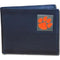 NCAA - Clemson Tigers Leather Bi-fold Wallet-Wallets & Checkbook Covers,Bi-fold Wallets,Window Box Packaging,College Bi-fold Wallets-JadeMoghul Inc.
