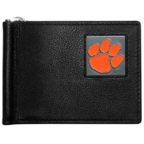 NCAA - Clemson Tigers Leather Bill Clip Wallet-Wallets & Checkbook Covers,College Wallets,Clemson Tigers Wallets-JadeMoghul Inc.