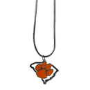 NCAA - Clemson Tigers State Charm Necklace-Jewelry & Accessories,Necklaces,State Charm Necklaces,College State Charm Necklaces-JadeMoghul Inc.