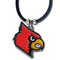 NCAA - College Logo Pendant - Louisville Cardinal-Jewelry & Accessories,Necklaces,Cord Necklaces,College Cord Necklaces-JadeMoghul Inc.