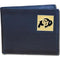 NCAA - Colorado Buffaloes Leather Bi-fold Wallet Packaged in Gift Box-Wallets & Checkbook Covers,Bi-fold Wallets,Gift Box Packaging,College Bi-fold Wallets-JadeMoghul Inc.