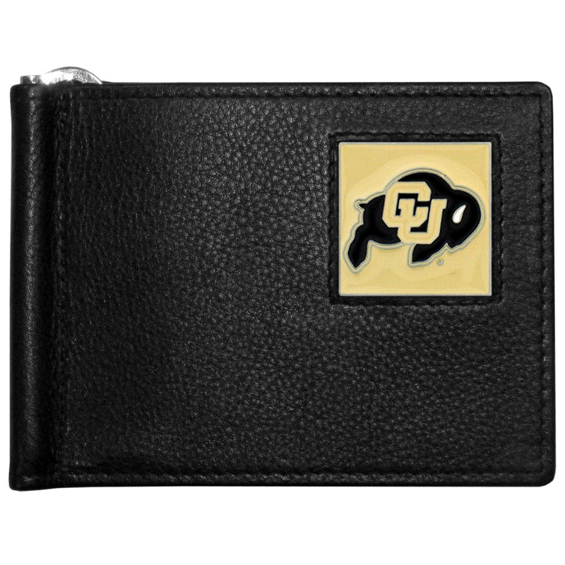 NCAA - Colorado Buffaloes Leather Bill Clip Wallet-Wallets & Checkbook Covers,College Wallets,Colorado Buffaloes Wallets-JadeMoghul Inc.