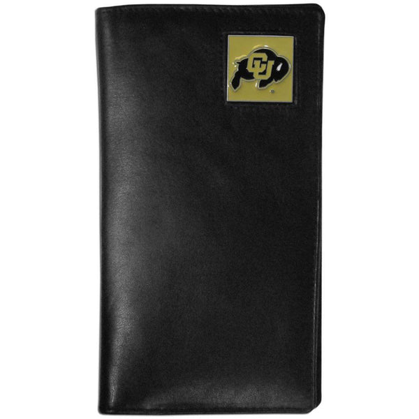NCAA - Colorado Buffaloes Leather Tall Wallet-Wallets & Checkbook Covers,Tall Wallets,College Tall Wallets-JadeMoghul Inc.
