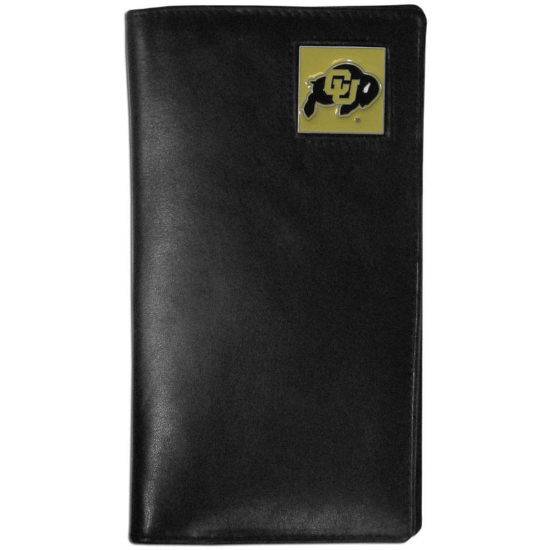 NCAA - Colorado Buffaloes Leather Tall Wallet-Wallets & Checkbook Covers,Tall Wallets,College Tall Wallets-JadeMoghul Inc.