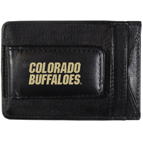 NCAA - Colorado Buffaloes Logo Leather Cash and Cardholder-Wallets & Checkbook Covers,College Wallets,Colorado Buffaloes Wallets-JadeMoghul Inc.
