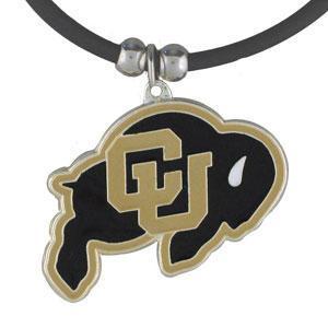 NCAA - Colorado Buffaloes Rubber Cord Necklace-Jewelry & Accessories,Necklaces,Cord Necklaces,College Cord Necklaces-JadeMoghul Inc.