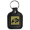 NCAA - Colorado Buffaloes Square Leatherette Key Chain-Key Chains,Leatherette Key Chains,College Leatherette Key Chains-JadeMoghul Inc.