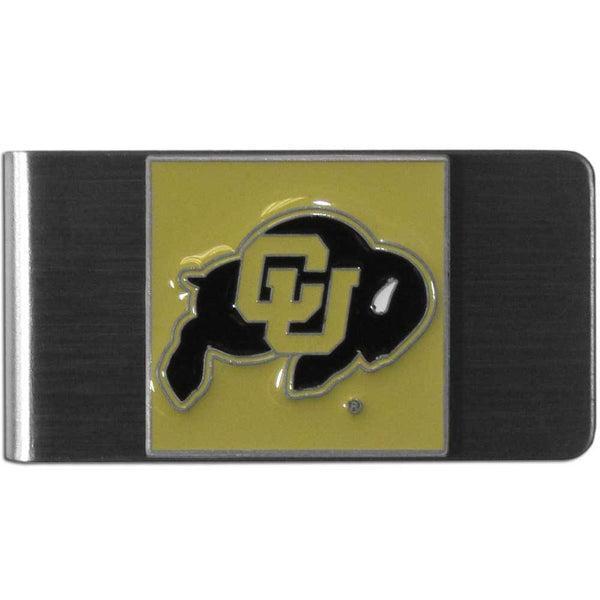 NCAA - Colorado Buffaloes Steel Money Clip-Wallets & Checkbook Covers,Money Clips,Steel Money Clips,College Steel Money Clips-JadeMoghul Inc.