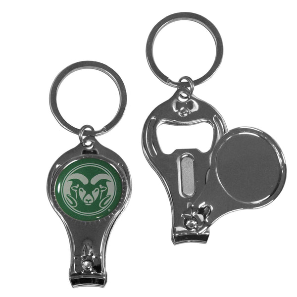 NCAA - Colorado St. Rams Nail Care/Bottle Opener Key Chain-Key Chains,3 in 1 Key Chains,College 3 in 1 Key Chains-JadeMoghul Inc.