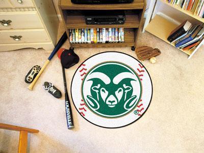 Round Rugs For Sale NCAA Colorado State Baseball Mat 27" diameter