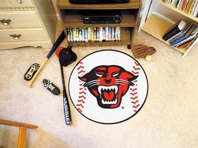 Round Area Rugs NCAA Davenport Baseball Mat 27" diameter