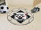 Round Entry Rugs NCAA Davidson Soccer Ball 27" diameter