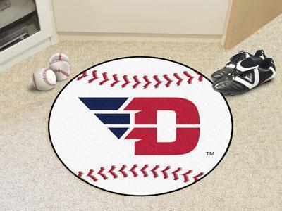 Round Area Rugs NCAA Dayton Baseball Mat 27" diameter