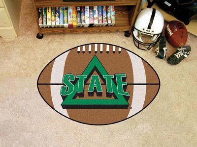 Round Rugs For Sale NCAA Delta State Football Ball Rug 20.5"x32.5"