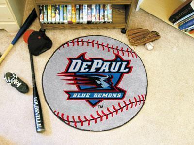 Round Area Rugs NCAA DePaul Baseball Mat 27" diameter