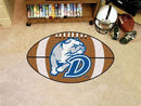 Round Rug in Living Room NCAA Drake Football Ball Rug 20.5"x32.5"
