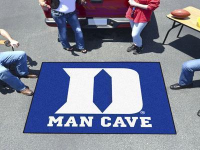 Grill Mat NCAA Duke 'D' Man Cave Tailgater Rug 5'x6'