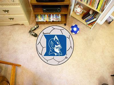 Round Entry Rugs NCAA Duke Soccer Ball 27" diameter