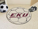 Round Entry Rugs NCAA Eastern Kentucky Soccer Ball 27" diameter