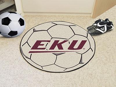 Round Entry Rugs NCAA Eastern Kentucky Soccer Ball 27" diameter