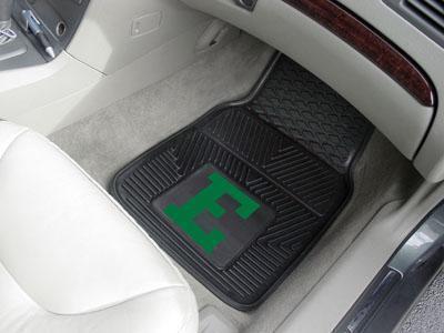 Custom Car Mats NCAA Eastern Michigan 2-pc Vinyl Front Car Mats 17"x27"