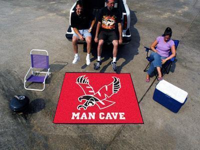 Grill Mat NCAA Eastern Washington Man Cave Tailgater Rug 5'x6' black