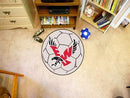 Round Indoor Outdoor Rugs NCAA Eastern Washington Soccer Ball 27" diameter
