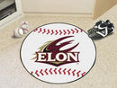 Round Area Rugs NCAA Elon Baseball Mat 27" diameter