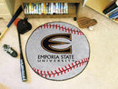 Round Area Rugs NCAA Emporia State Baseball Mat 27" diameter