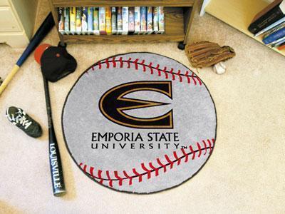 Round Area Rugs NCAA Emporia State Baseball Mat 27" diameter