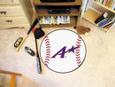 Round Rugs NCAA Evansville Baseball Mat 27" diameter