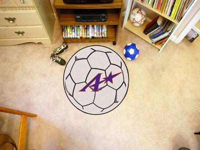 Round Entry Rugs NCAA Evansville Soccer Ball 27" diameter