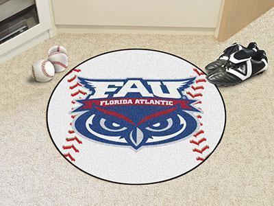 Round Rugs For Sale NCAA Florida Atlantic Baseball Mat 27" diameter