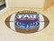 Round Rug in Living Room NCAA Florida Atlantic Football Ball Rug 20.5"x32.5"