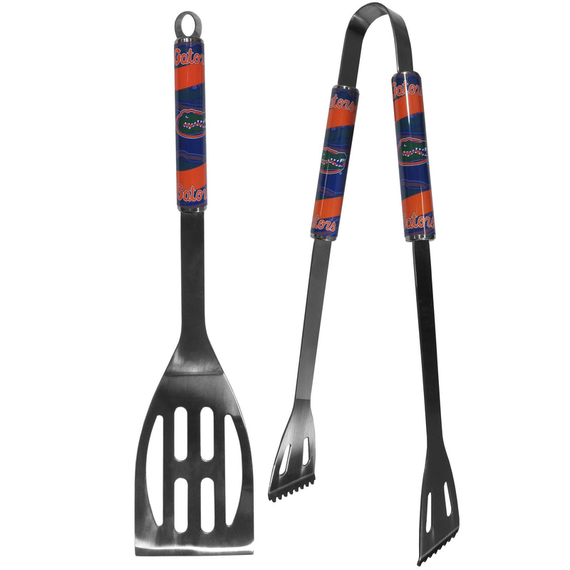 NCAA - Florida Gators 2 pc Steel BBQ Tool Set-Tailgating & BBQ Accessories,BBQ Tools,2 pc Steel Tool Set,College 2 pc Steel Tool Set-JadeMoghul Inc.