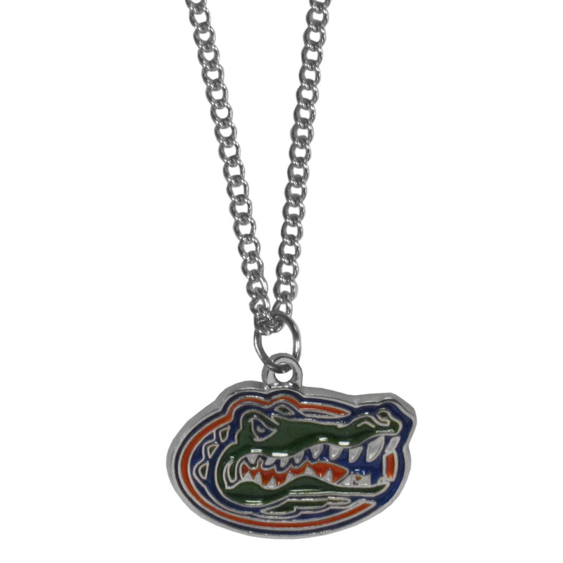 NCAA - Florida Gators Chain Necklace with Small Charm-Jewelry & Accessories,Necklaces,Chain Necklaces,College Chain Necklaces-JadeMoghul Inc.