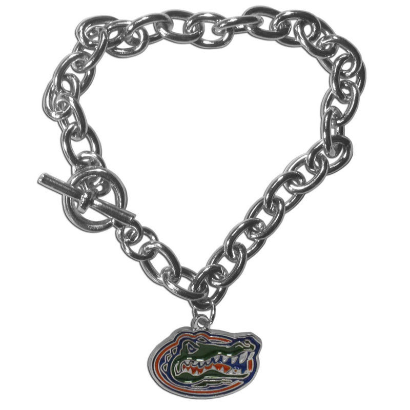 NCAA - Florida Gators Charm Chain Bracelet-Jewelry & Accessories,Bracelets,Charm Chain Bracelets,College Charm Chain Bracelets-JadeMoghul Inc.