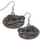 NCAA - Florida Gators Chrome Dangle Earrings-Jewelry & Accessories,Earrings,Dangle Earrings,Dangle Earrings,College Dangle Earrings-JadeMoghul Inc.