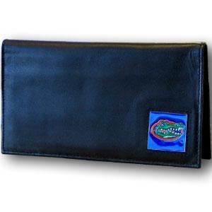 NCAA - Florida Gators Deluxe Leather Checkbook Cover-Wallets & Checkbook Covers,Checkbook Covers,Wallet Checkbook Covers,Window Box Packaging,College Wallet Checkbook Covers-JadeMoghul Inc.