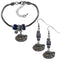 NCAA - Florida Gators Euro Bead Earrings and Bracelet Set-Jewelry & Accessories,College Jewelry,Florida Gators Jewelry-JadeMoghul Inc.