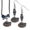 NCAA - Florida Gators Euro Bead Earrings and Necklace Set-Jewelry & Accessories,College Jewelry,Florida Gators Jewelry-JadeMoghul Inc.