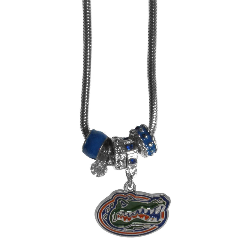 NCAA - Florida Gators Euro Bead Necklace-Jewelry & Accessories,Necklaces,Euro Bead Necklaces,College Euro Bead Necklaces-JadeMoghul Inc.
