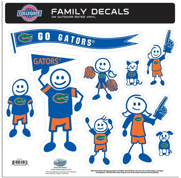 NCAA - Florida Gators Family Decal Set Large-Automotive Accessories,Decals,Family Character Decals,Large Family Decals,College Large Family Decals-JadeMoghul Inc.