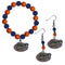 NCAA - Florida Gators Fan Bead Earrings and Bracelet Set-Jewelry & Accessories,Jewelry Sets,Fan Bead Earrings and Bracelet-JadeMoghul Inc.