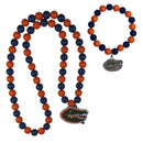 NCAA - Florida Gators Fan Bead Necklace and Bracelet Set-Jewelry & Accessories,College Jewelry,Florida Gators Jewelry-JadeMoghul Inc.