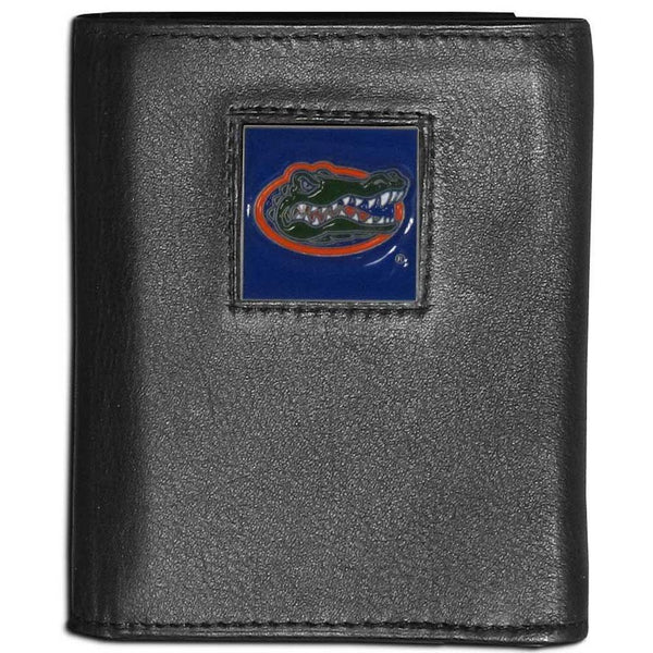 NCAA - Florida Gators Leather Tri-fold Wallet-Wallets & Checkbook Covers,Tri-fold Wallets,Tri-fold Wallets,College Tri-fold Wallets-JadeMoghul Inc.