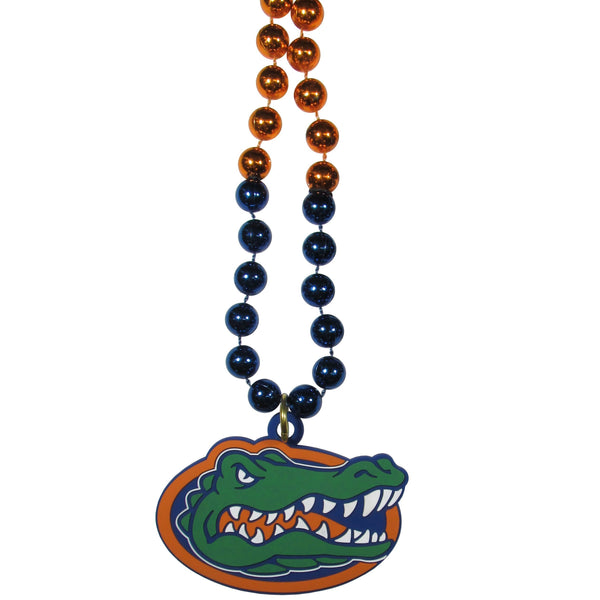 NCAA - Florida Gators Mardi Gras Necklace-Jewelry & Accessories,College Jewelry,College Necklaces,Mardi Gras Bead Necklaces-JadeMoghul Inc.